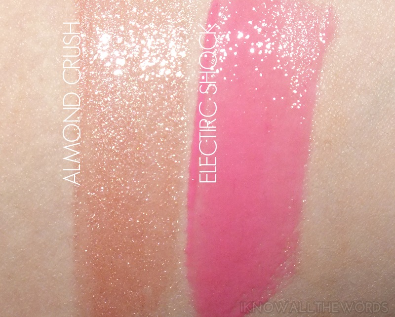 Maybelline High Shine Gloss- Almond Crush and Electric Shock (3)
