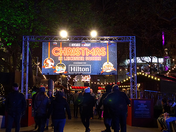 christmas in Leicester square