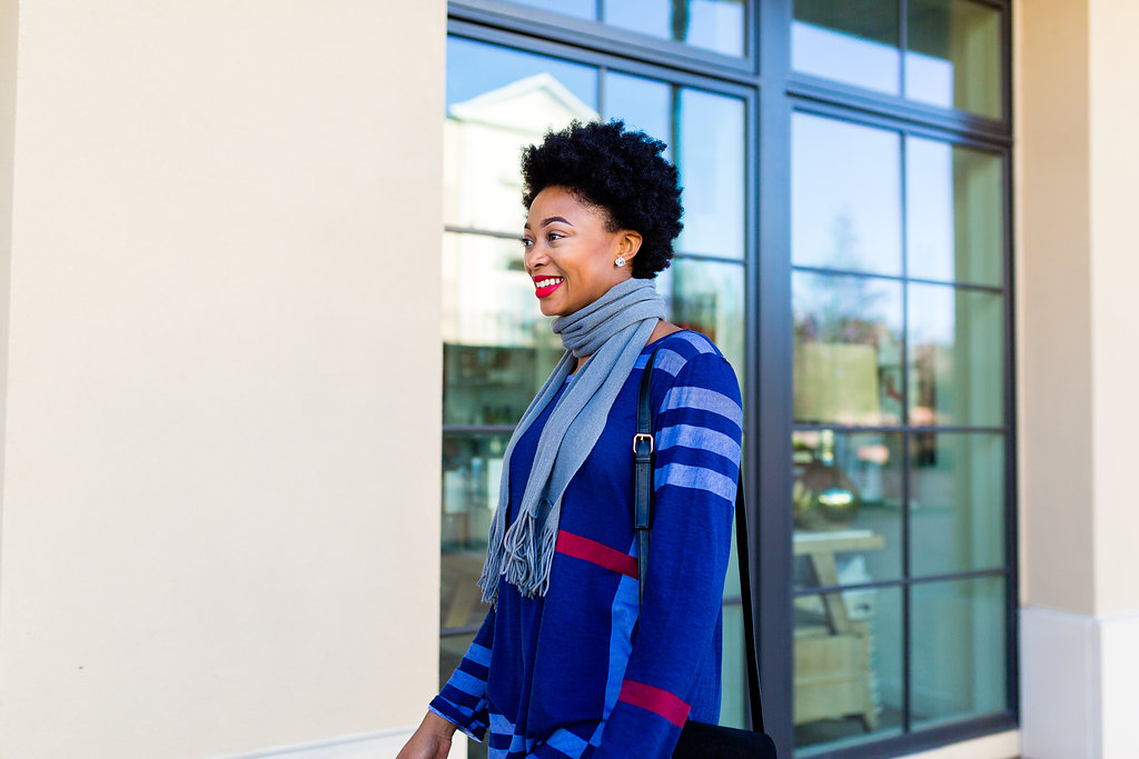 how to tie a scarf, natural hair fashion blogger