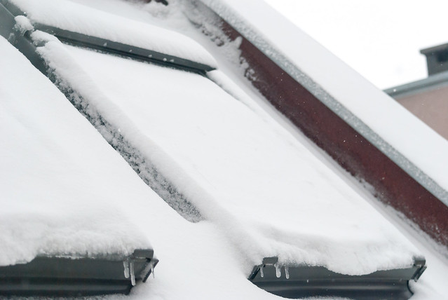 Mansard Window Under Snow