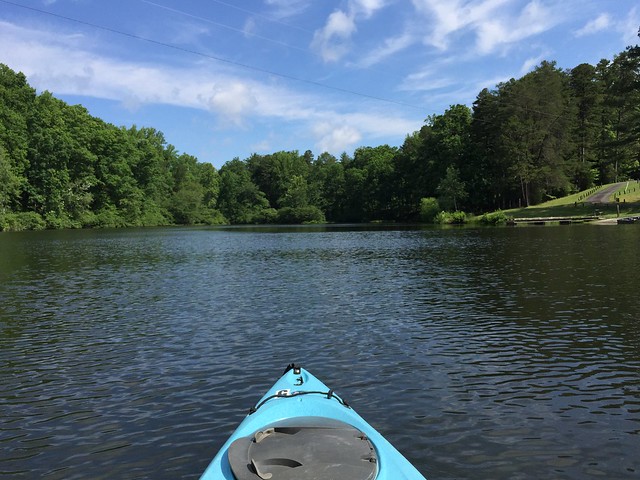 Kayak view of Holliday Lake State Park, Virginia