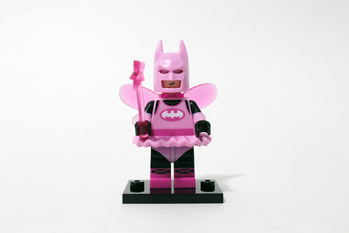 Lego MINIFIGURE The Joker - Dark Pink Suit, Open Mouth Grin Closed Mouth