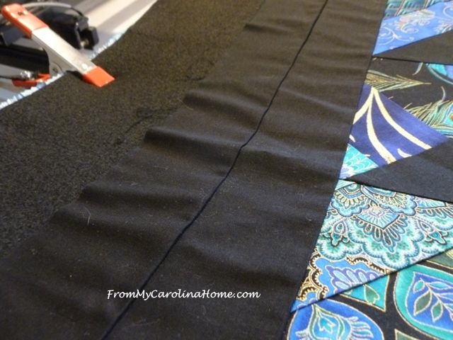 Blue Black and Gold Quilt ~ From My Carolina Home