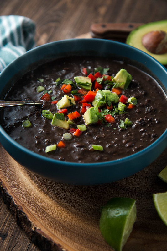 Spicy Black Bean Soup (vegan, gluten-free) | Will Cook For Friends