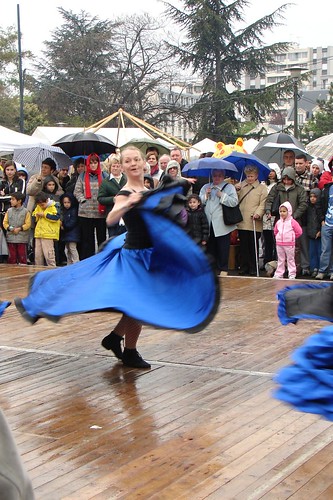 Dancing in the rain in May