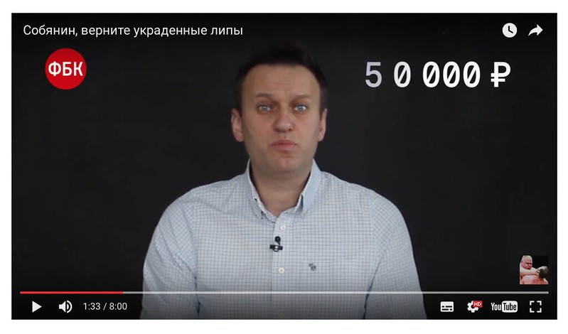 Как Навальный деревья искал