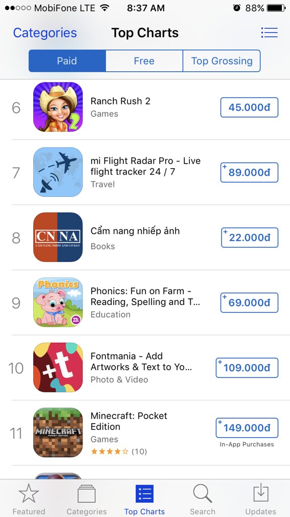 App Store Việt Nam chuyển sang tiền đồng: nhạc rẻ hơn rất nhiều, iCloud rẻ ít, ứng dụng không khác