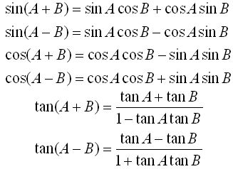 angle sum difference double formulas half formulae c4