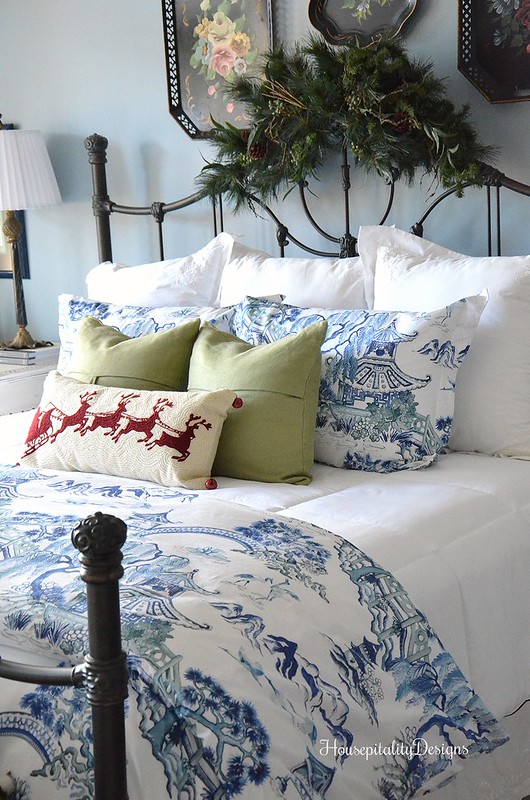 Blue and White-Guest Room-Christmas-Housepitality Designs