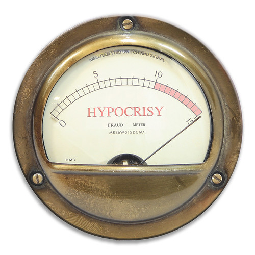 Hypocrisy Meter, Pegged