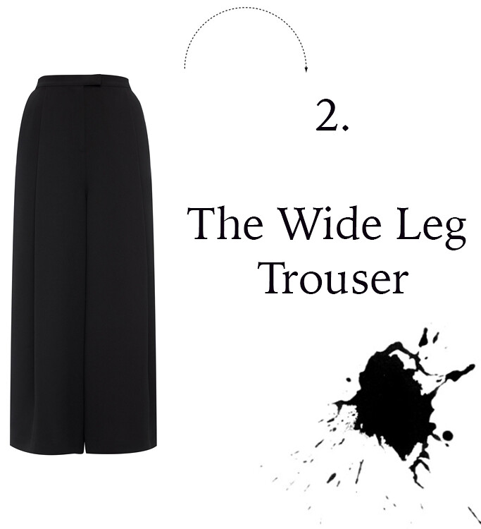the wide leg trouser