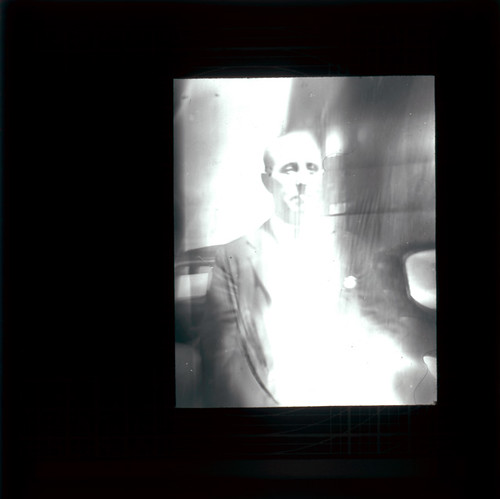 An image from a magic lantern lecture about spirit photography