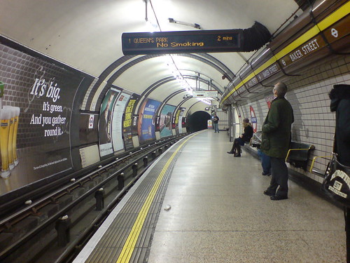 Bakerloo Line northbound platform at Baker Street