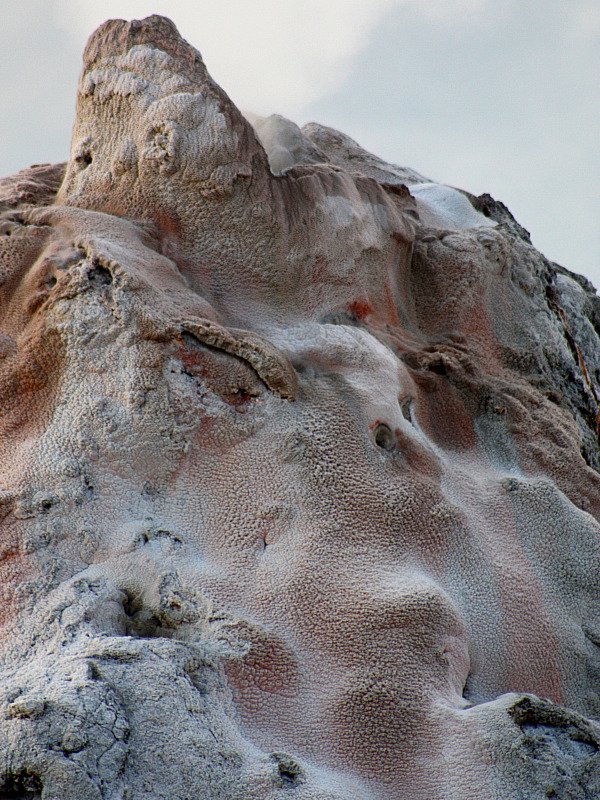 Close-up of the White Dome Geyser