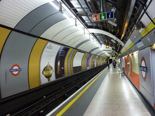 London Underground Jubilee line tube station at Green Park, London