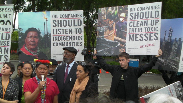 Demanding Justice At Chevron's Shareholder Meeting 2011