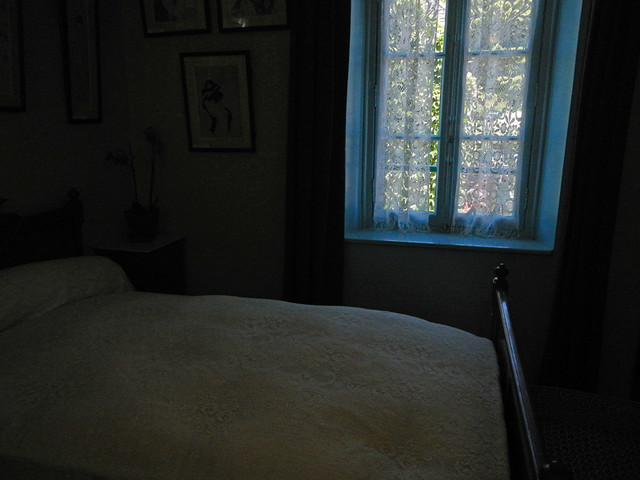 The bedroom in Monet's home in Giverny