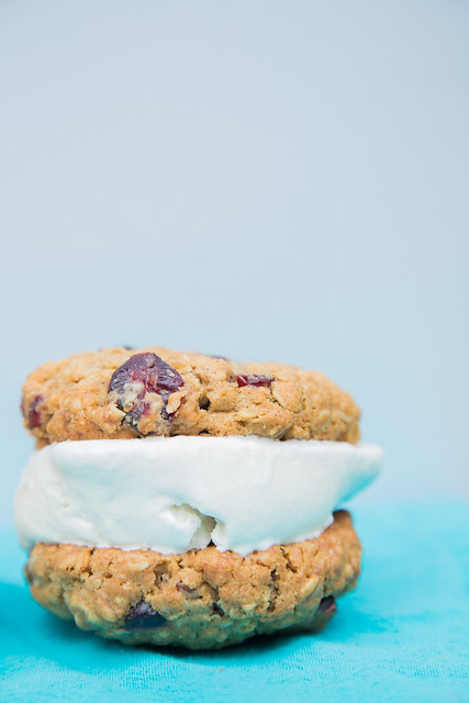 Chai Ice Cream on Cookie Chick Cookies