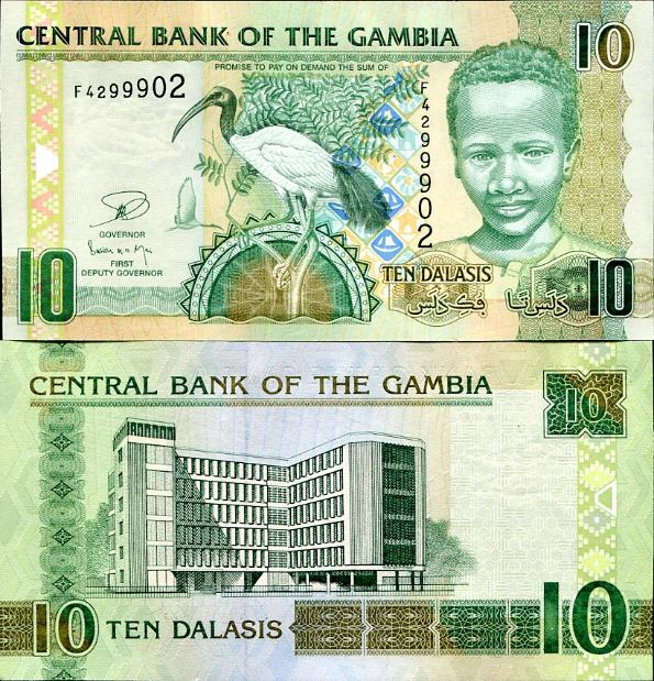 10 Dalasis Gambia 2013