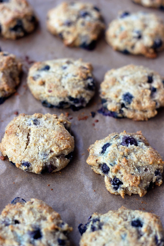 Grain-Free Blueberry Almond Breakfast Cookies - Gluten-free + Vegan