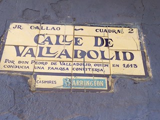 C/ Valladolid en Lima (Perú)
