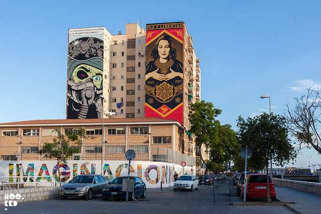 Shepard Fairey and D*face Malaga Street Art At CAC Málaga