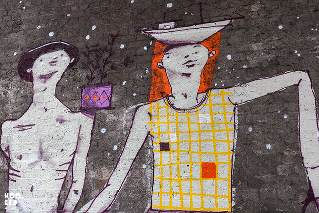 Camden Street Art, artists Onesto and Mart Aire's new mural