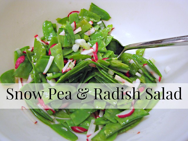 Snow Pea & Radish Salad