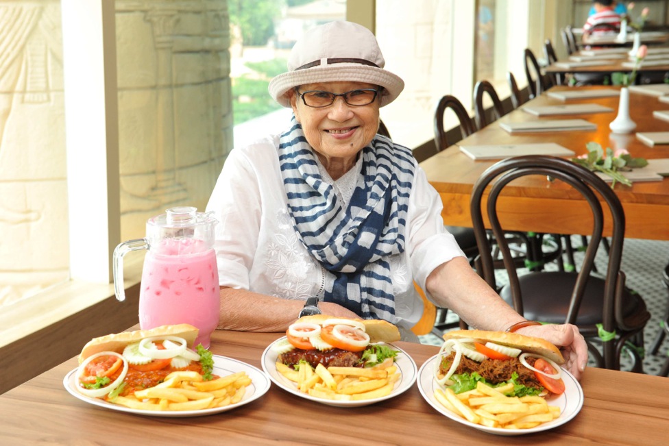 2. Madam Kwan with her special dishes for Ramadan and Raya