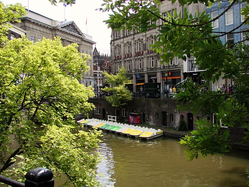 Oudegracht paddle boats also ready for the Tour de France