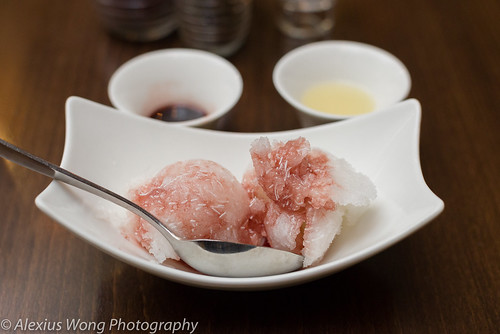 Faloodeh/Vermicelli Ice Cream with Cherry Syrup