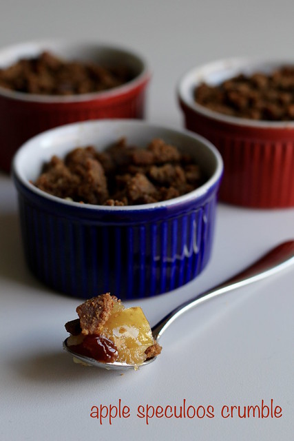 apple speculoos crumble