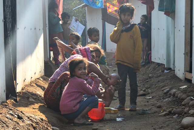 Rohingya refugee slum