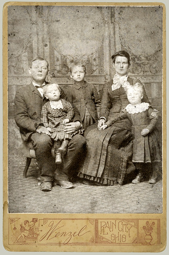 Cabinet Card Family of five