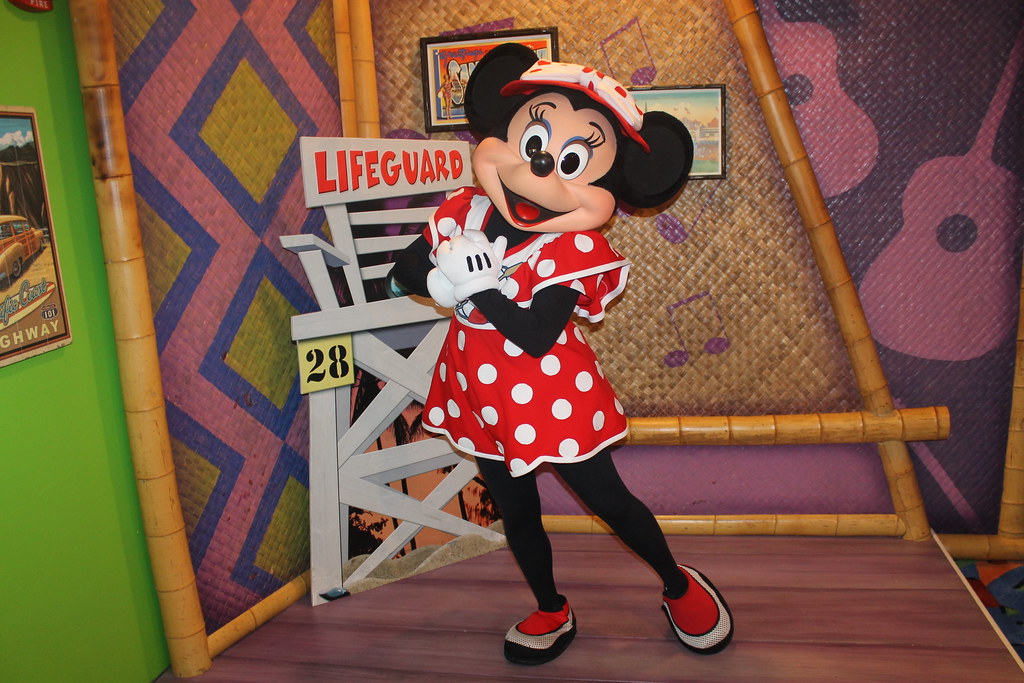 Meeting Surf's Up Minnie Mouse