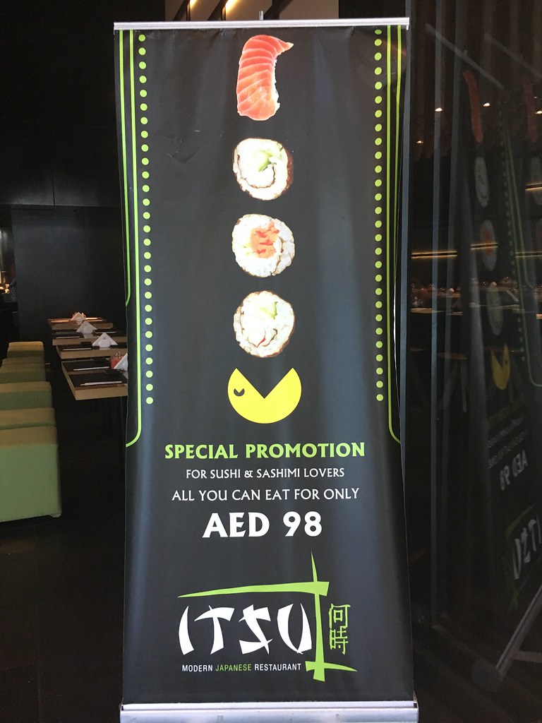 All you can eat Sushi and Sashimi - Itsu Dubai Marina