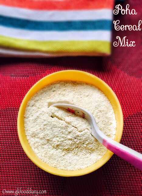 Poha Cereal Powder Recipe for Babies, Toddlers and Kids4