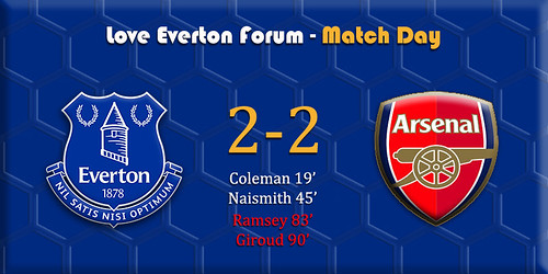 Everton v Arsenal banner