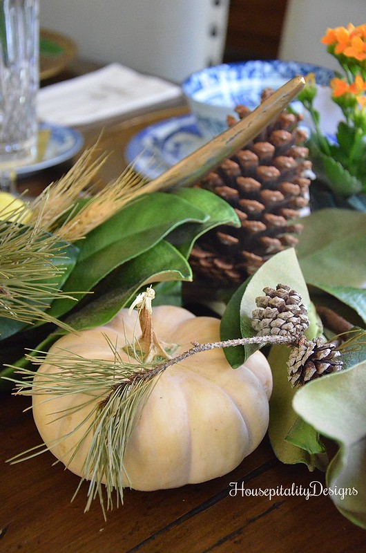 Post Thanksgiving Tablescape - Magnolia garland - Housepitality Designs