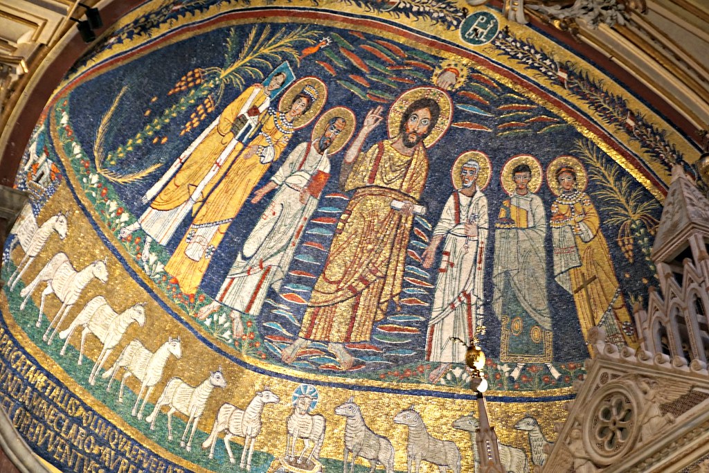 Mosaiikki Santa Cecilia in Trasteveren basilikassa