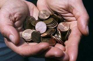 Handfull of pennies