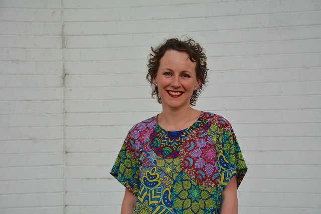 Pattern Fantastique's Aeolian Tee Shirt Dress in Silk