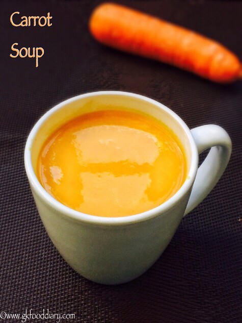 Carrot Soup Recipe for Babies, Toddlers and Kids4