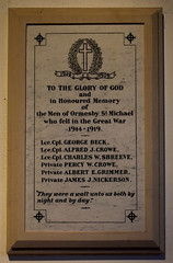 The men of Ormesby St Michael who fell in the Great War