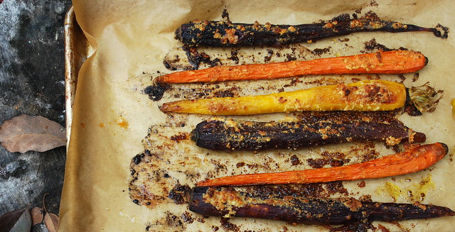 Roasted Parmesan Carrots