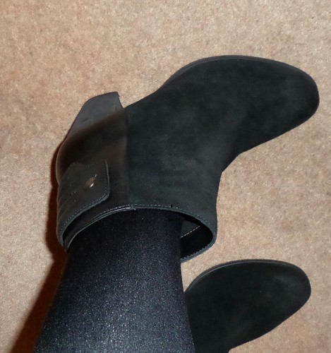 Clarks black heeled ankle boots