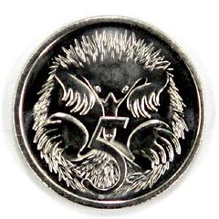 Australia 5 cent coin
