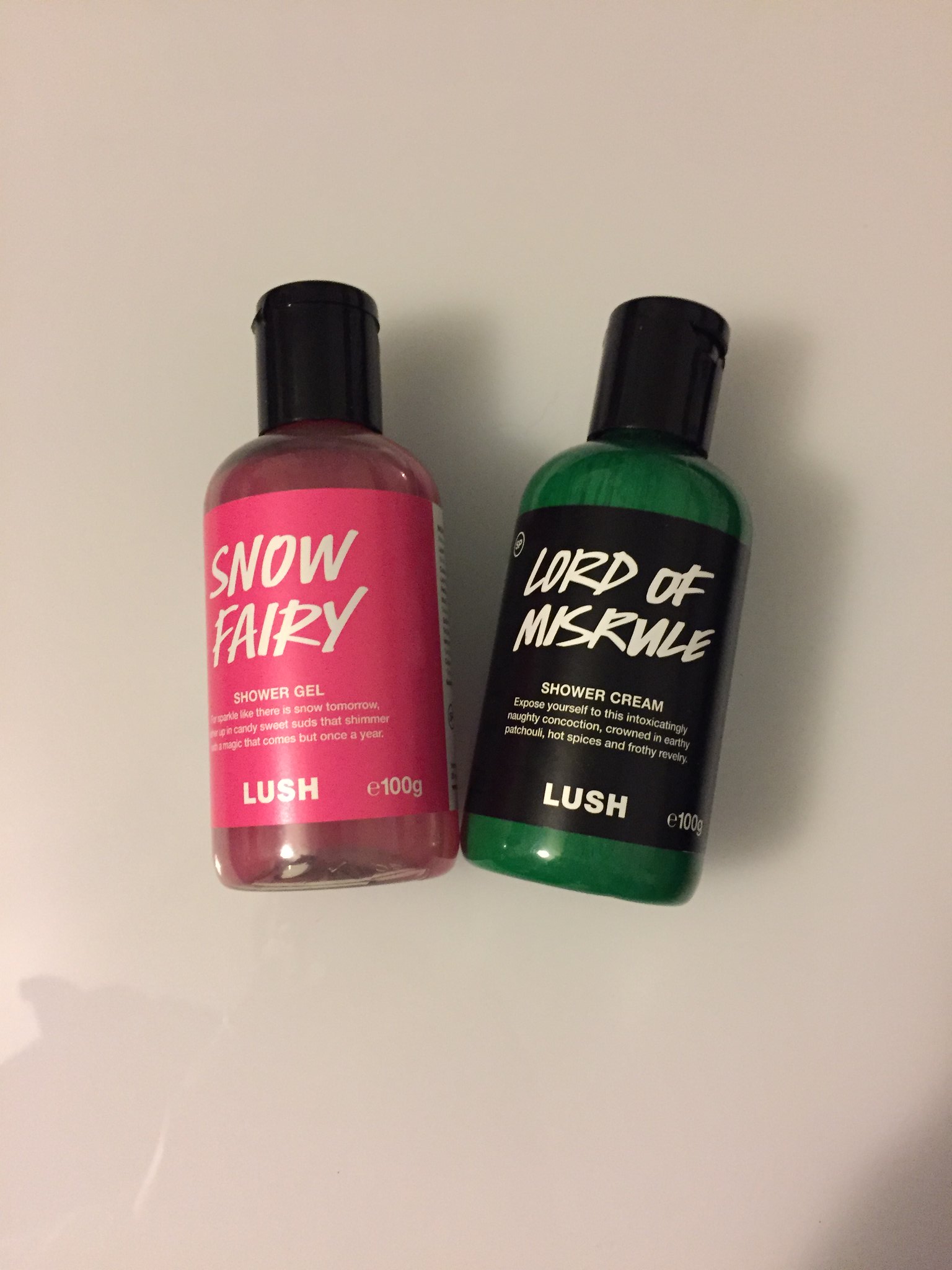 Lush Lord Of Misrule and Snow Fairy Shower Gel