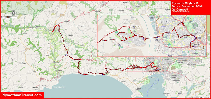 2016 12 04 Plymouth Citybus Route-071 map.jpg