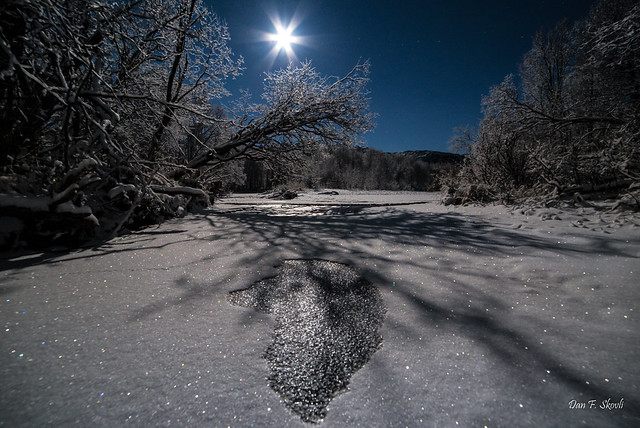 Super moon and frost
